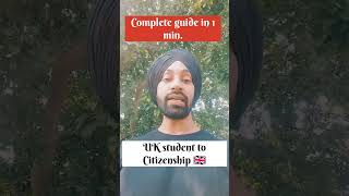 UK Student to CITIZEN in 1 Minute !  Complete Guide ! Guri Visa Guidance..#ukstudentvisa #visaupdate