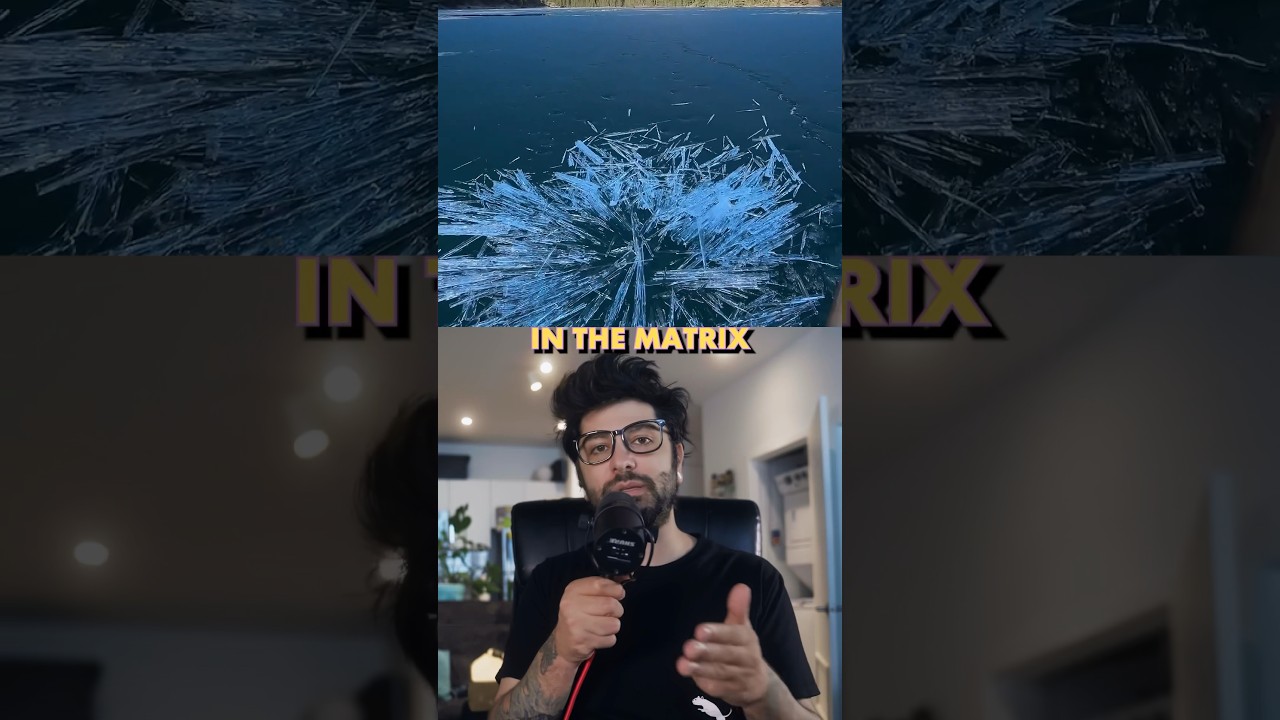 People are wondering what causes these ice crystals in frozen lakes 