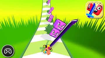 Sword Cut Run - Gameplay Walkthrough Part 7 - Casual Game Levels 23-26 (iOS, Android)