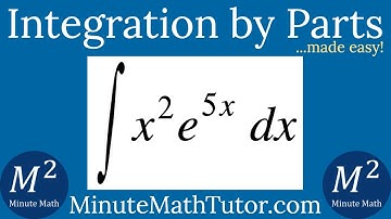 Integration by Parts | Integrate x^2*e^(5x) dx by Parts