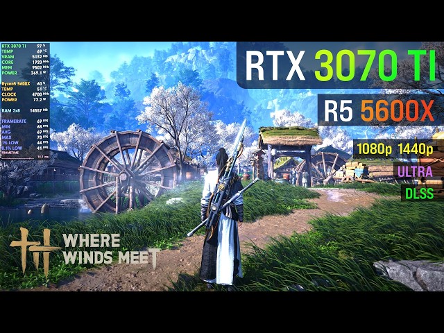 Where Winds Meet on RTX 3070 TI + R5 5600X - YouTube