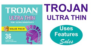 Trojan Ultra Thin Condoms For Ultra Sensitivity, 36 Count, 1 Pack