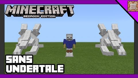 MINECRAFT BEDROCK SANS UNDERTALE COMMAND [COMMAND CREATION]