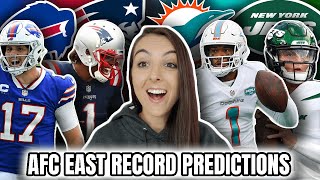 AFC EAST RECORD PREDICTIONS | Bills, Patriots, Dolphins, and Jets | 2021 NFL Season