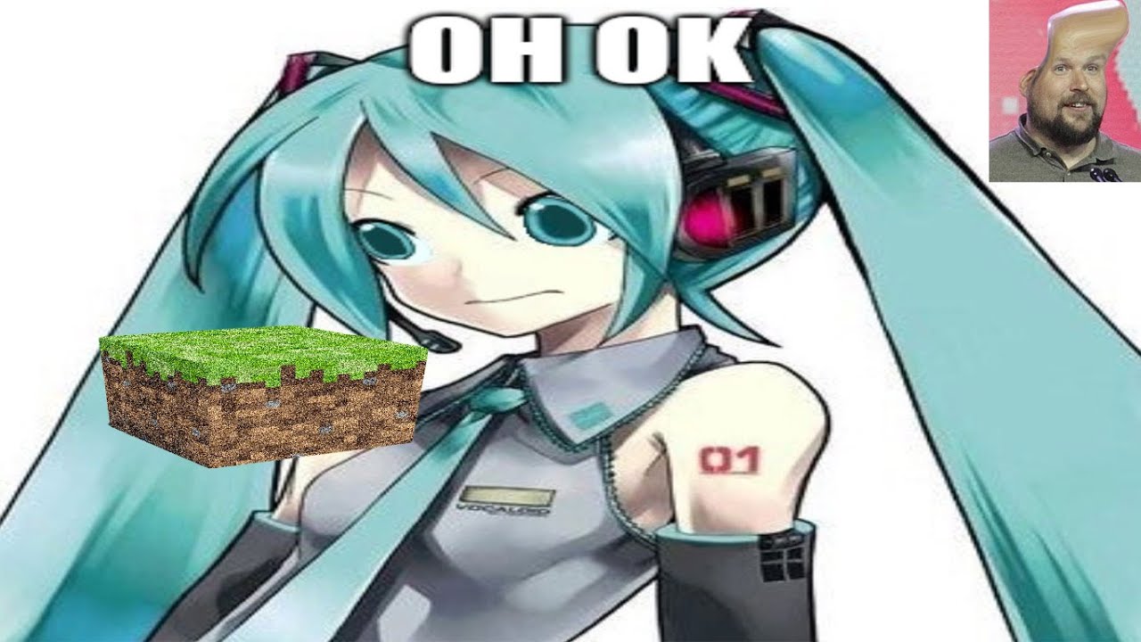 Hatsune Miku, Minecraft, Meme, Notch, Parodia, Hatsune Miku created Minecra...