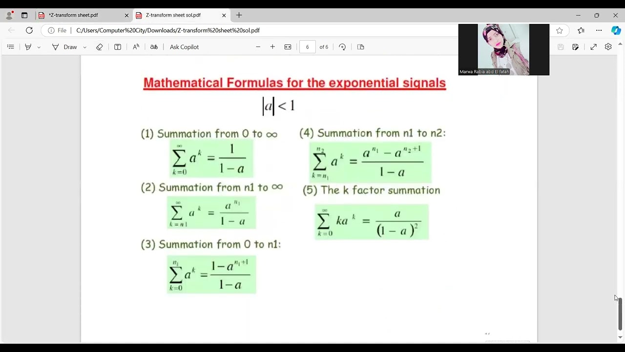 Sec 3 DSP part 2 (Z transform)
