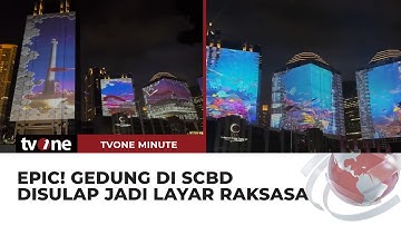 Jadi Layar Raksasa, Gedung di SCBD Sajikan “Video Mapping” saat Gala Dinner | tvOne Minute