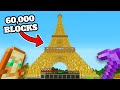 I built the eiffel tower in hardcore minecraft