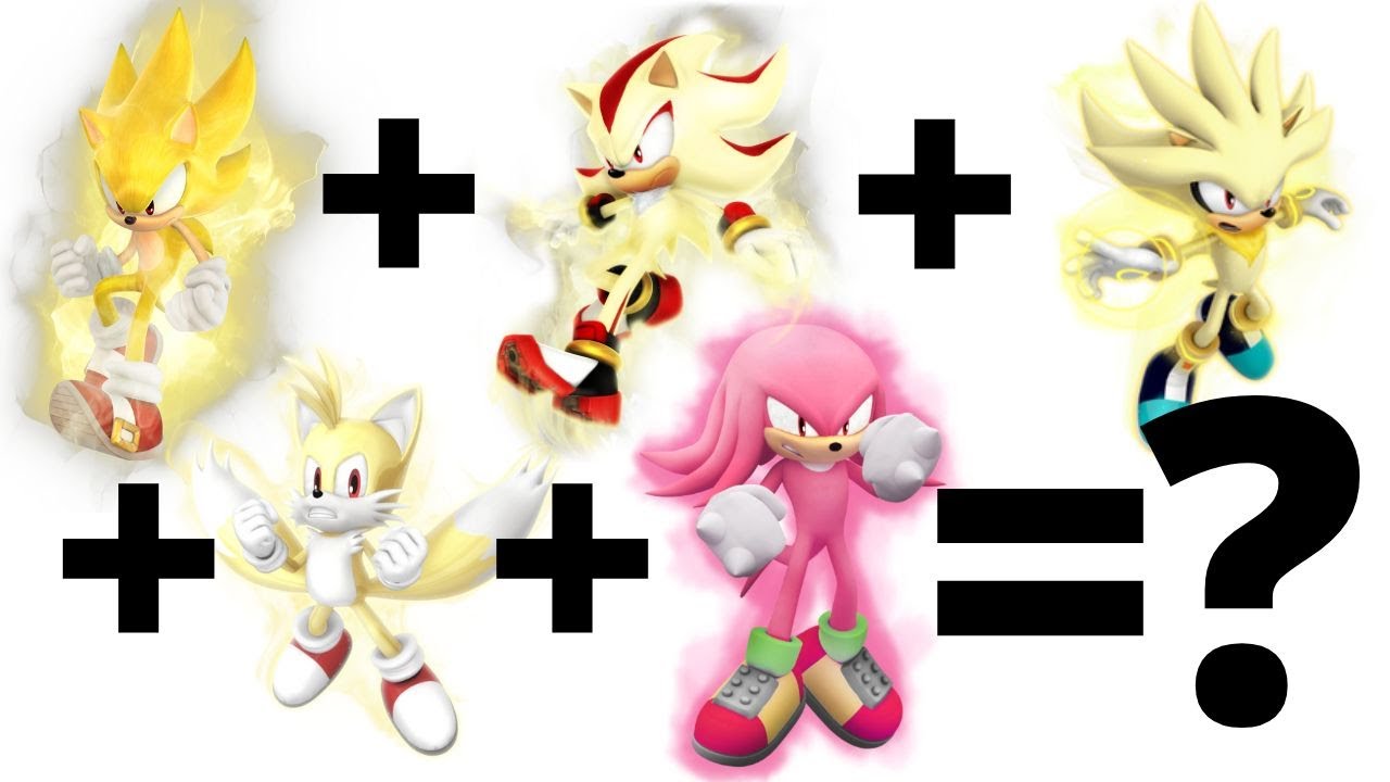 Combining 5 Sonic Characters Into 1! (sonic, Tails, Shadow, Knuckles, Silver)  