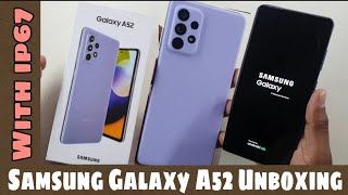 Samsung Galaxy A52 Purple Color Unboxing