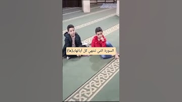 السورة التي تنتهي كل آياتها ب(ها)