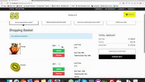 #26 Update Shopping Cart | E-Commerce website in Laravel5.5 and Ajax
