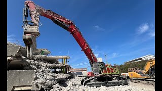NEW Liu Gong 975F Heavy Duty Demolition Machine - HCD Demolition Ltd Muilti-storey Car Park Bridgend