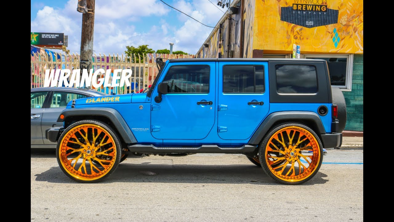 Clean Jeep Wrangler on 30 inch Asanti Wheels in HD (must see) - YouTube