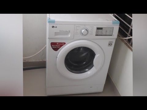 वाशिग मशीन  मे कपडे कैसे साफ करे|LG fully Automatic front load washing machine demo.