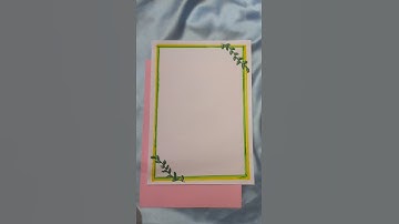 diy project assignment  front page border design using glitter 12  # shorts #youtubeshorts #diy