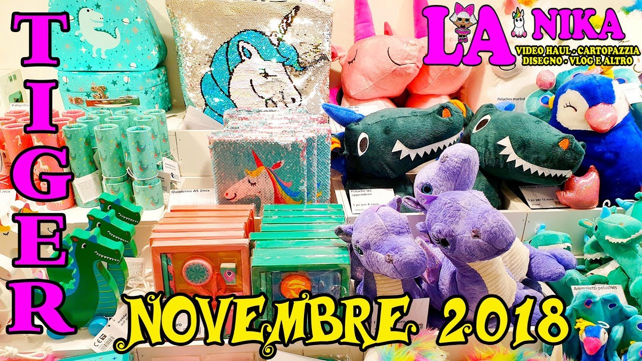 Haul Tiger Collezione Novembre 2018 Unicorni e Pavoni By Nika - YouTube