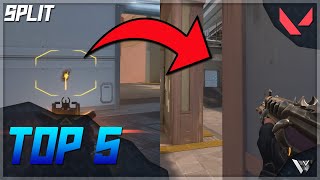 TOP 5 Wallbang Spots on Split (Valorant Tips & Tricks)