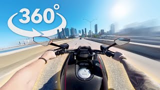 360 VR | POV Ducati Diavel cruising in Miami