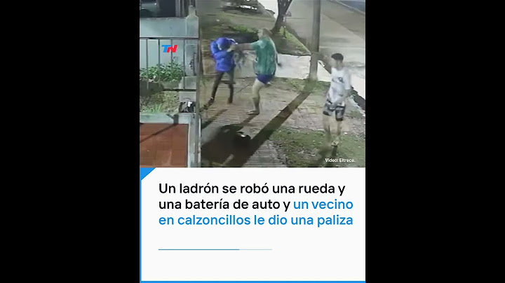 Un ladrón se robó una rueda y una batería de un auto y un vecino en calzoncillos le dio una paliza