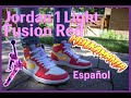 Detalles y En-Pie del Retro Air Jordan 1 uno Light Fusion Red / Fusión Rojo