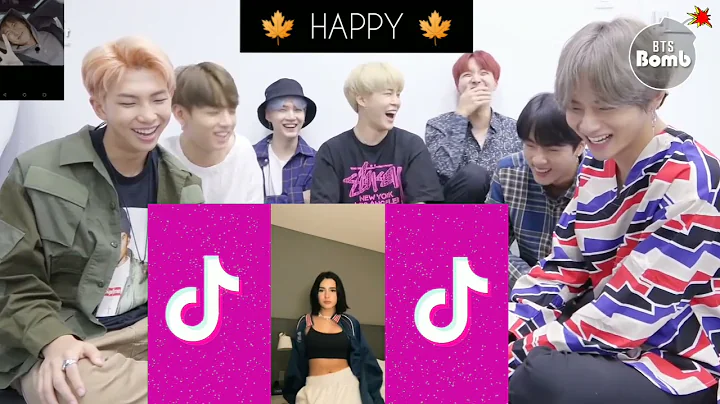 BTS reacciona a tik tok de domelipa