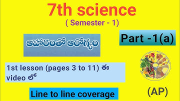 7th science (S -1) part 1(a)  1st lesson (pages 3 to 11  ) AP