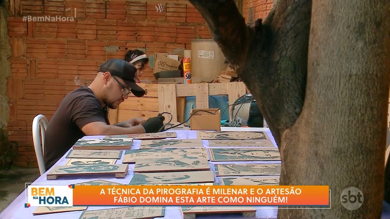 A TÉCNICA DA PIROGRAFIA É MILENAR E O ARTESÃO FÁBIO DOMINA ESTA ARTE COMO NINGUÉM!