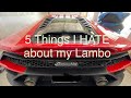 5 things I HATE about my 2022 Lamborghini Huracan Evo RWD