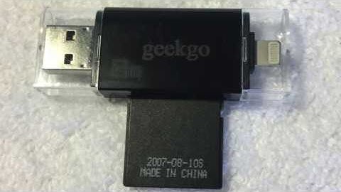 Geekgo - SD TF CARD READER, LIGHTNING/MICRO_USB CONNECTOR