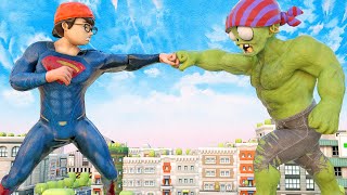 Battle of Giants Zombie Vs Superman Nick - Scary Teacher 3D Family Hero