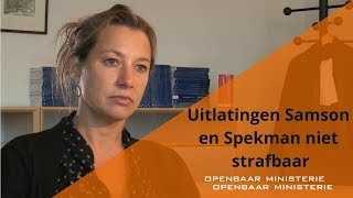 Uitlatingen Samson En Spekman Niet Strafbaar