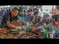             pork intestines  korean street food