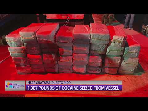 1,987 Pounds of Cocaine Seized from Vessel Near Guayama, Puerto Rico