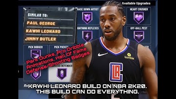 *NEW GAME BREAKING  KAWHI LEONARD DEMIGOD BUILD ON NBA 2K20! CAN DO ANYTHING!