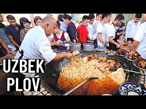 Tashkent, Uzbekistan 🇺🇿 Over 3000kg of Plov (Pilaf) is cooked here EVERY DAY! #shorts