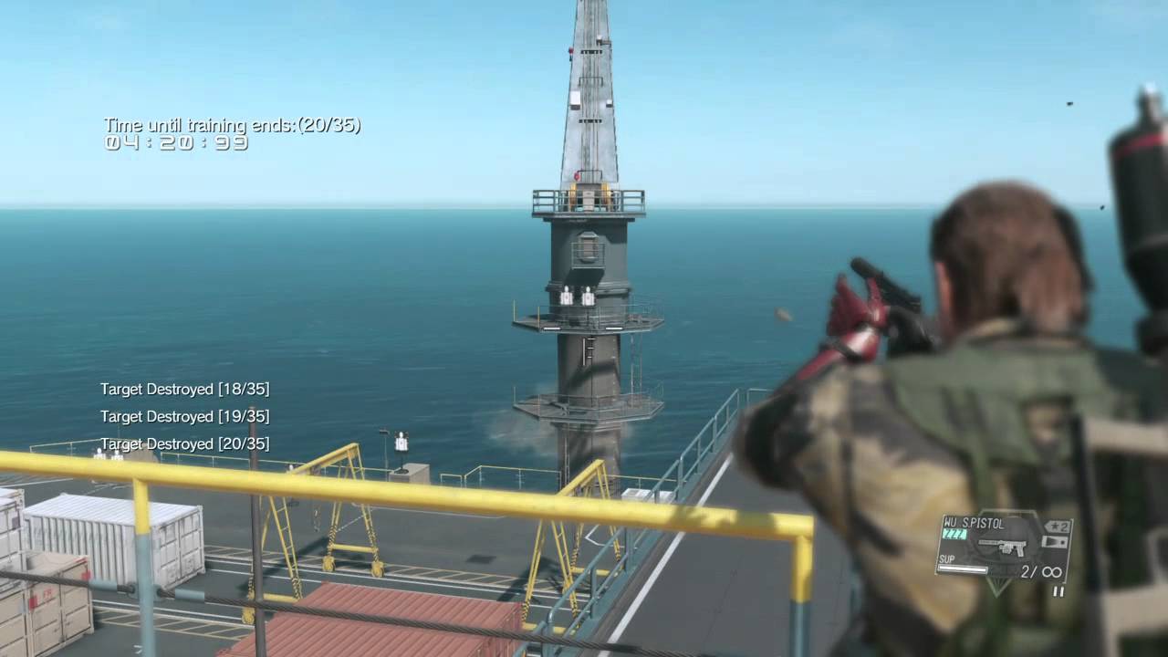 metal gear solid 5 target practice base development platform side
