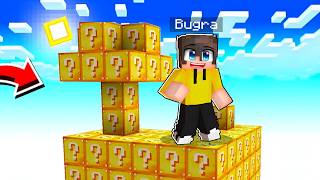 Minecraft'ta ŞANS BLOĞU ADASINDA MAHSUR KALDIM!! 🍀 - Minecraft