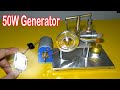 50W generator with stirling engine