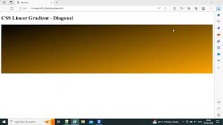 CSS Linear Gradient - Diagonal Profile