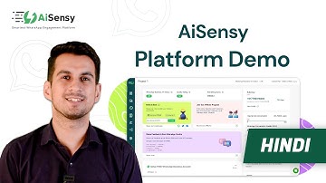 WhatsApp API Platform AiSensy Demo (Hindi) | WhatsApp Marketing, Bulk Broadcasting, Campaigns