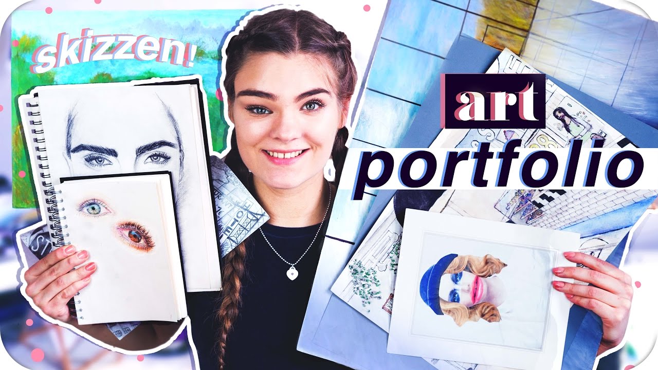 Art Portfolio Meine Kunstmappe 18 I Mjette Youtube