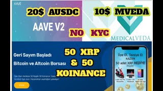 New AirDrops Earn UpTo 10$ AUSDC & 50 XRO 50 KOINANCE & 10$ MVEDA Tokens