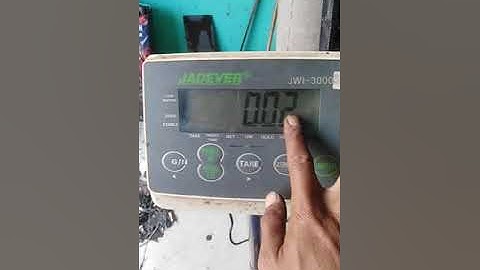 kalibrasi Timbangan Jadever JWI-3000