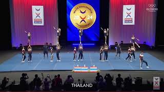 Team Thailand Jr Coed Elite ICU World Cheerleading Championship 2024 Semi Finals