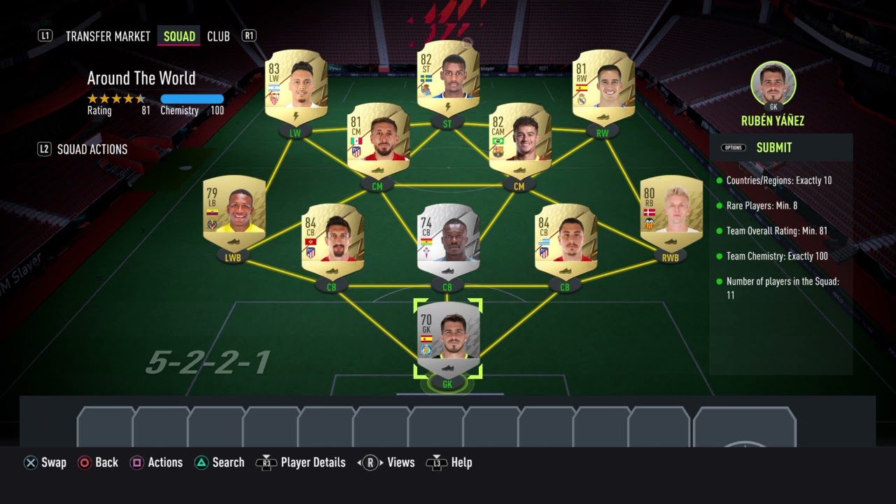 FIFA 22 AROUND THE WORLD HYBRID NATIONS SBC - CHEAP METHOD