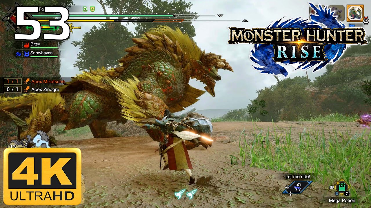 Monster Hunter Rise (#53) - Apex Mizutsune and Apex Zinogre