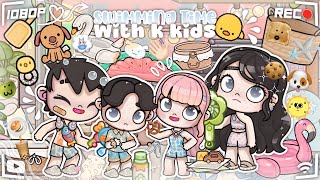 DRAMA AVATAR WORLD || swimming time with k kids vlogs || aesthetic