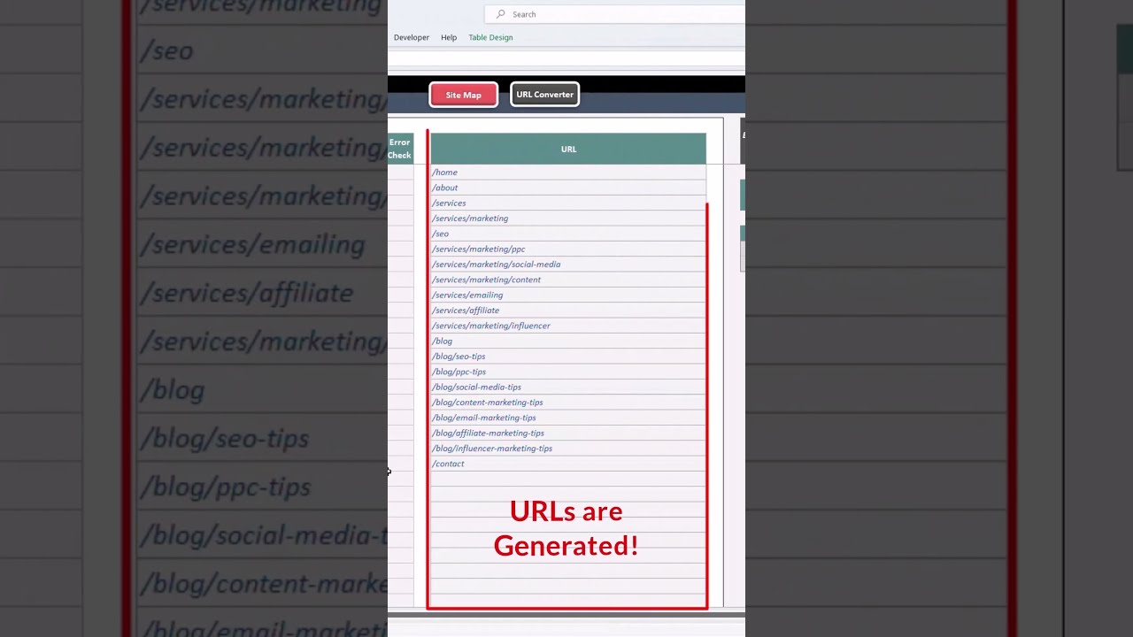 Sitemap Generator Excel Template Create A Sitemap Chart YouTube Sitemap Generator Excel Template Create A Sitemap Chart YouTube