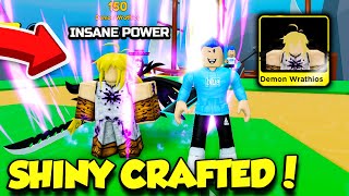 I Got The BEST SHINY CRAFTED FIGHTER In Anime Fighters Simulator *SO OP* (Roblox)